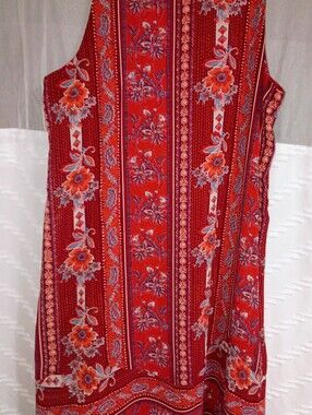 Speechless Red Floral Strappy Mini Dress